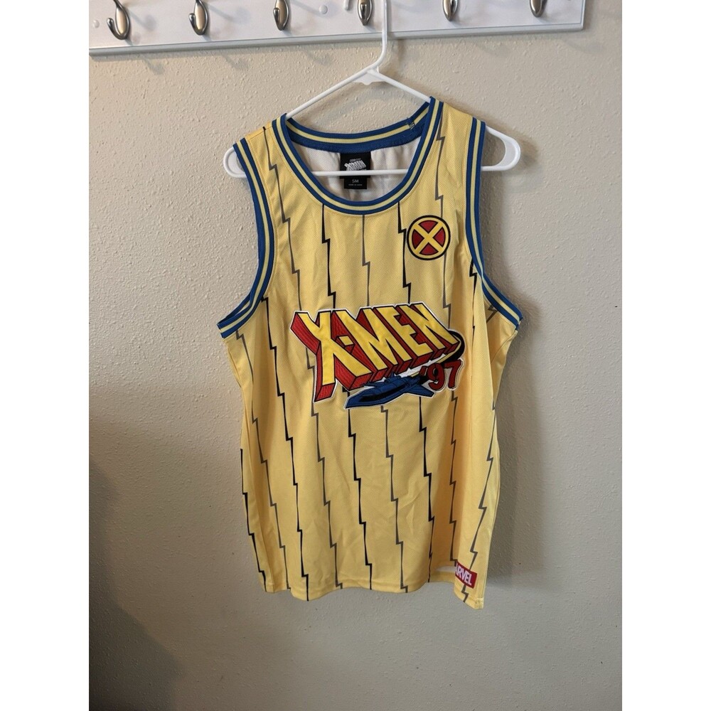Marvel X-Men ‘97 Logan Wolverine Basketball Jersey Tank Top Men’s Size Small